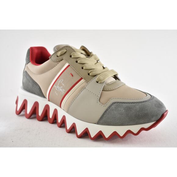 Christian Louboutin Nastroshark Donna Flat Saharienne Platform Lowtop Sneaker 38 - Picture 4 of 14